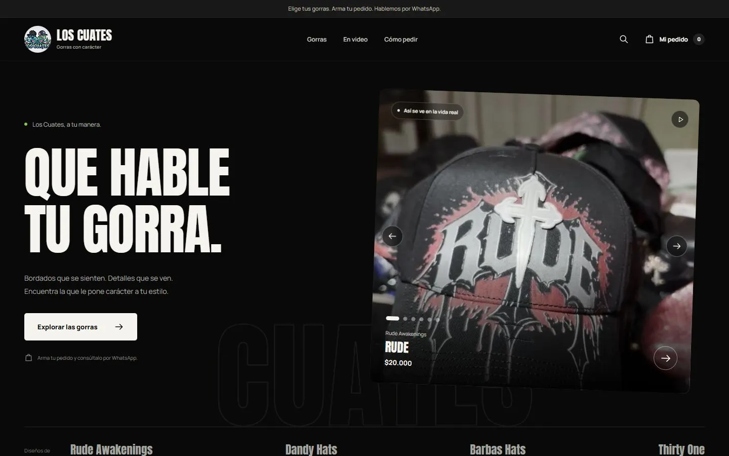 Tienda e inventario · Los Cuates